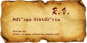 Rázga Viktória névjegykártya